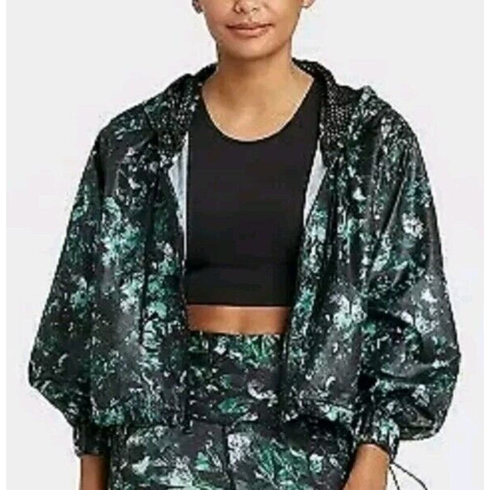 All in Motion Women's Full-Zip Camo Windbreaker Jacket Hoodie‎ Size S. S-L